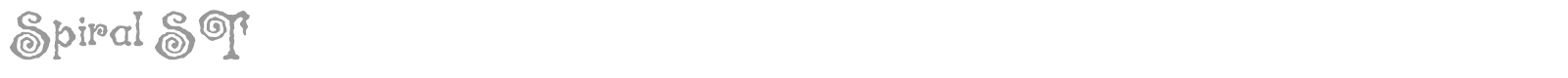 Spiral ST font preview